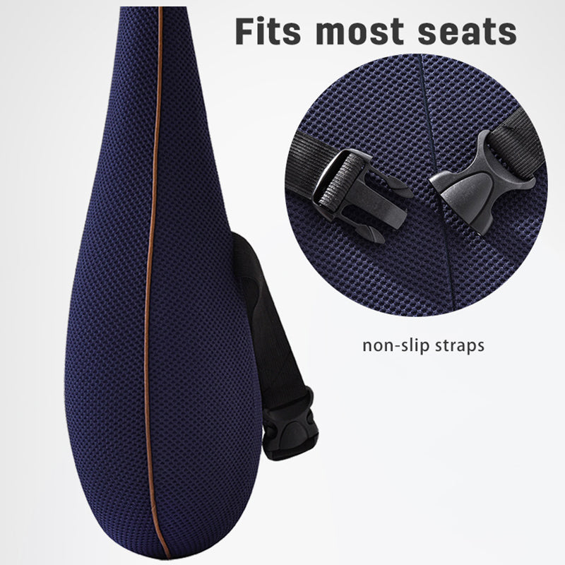 Lumbar Support Cushion for Office Chair — Memory Foam Back