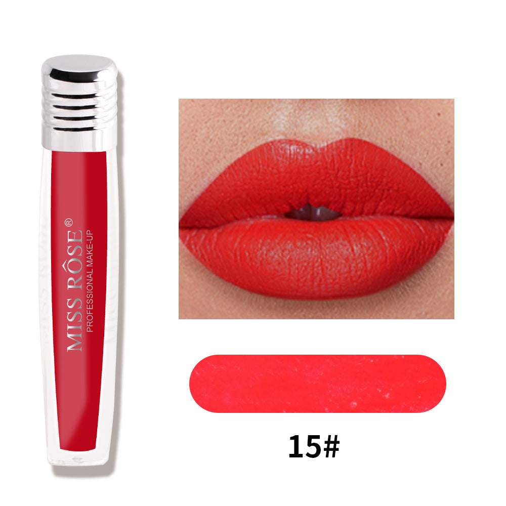 Liquid Matte Lip Gloss - 16 Shades, Velvet Color Finish