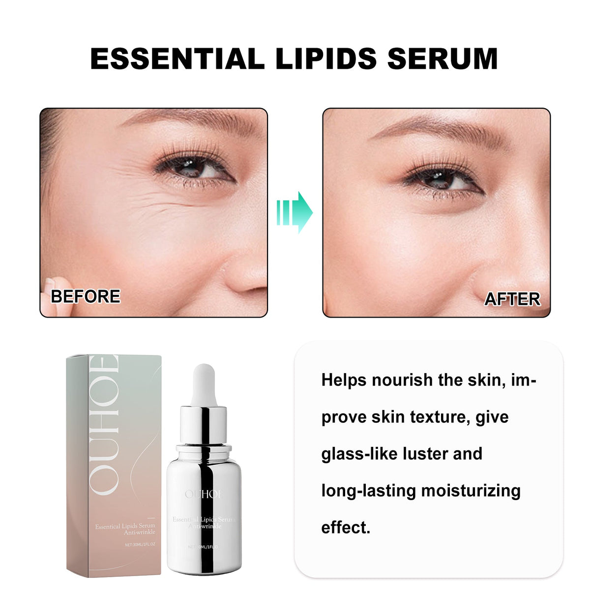 Essential Lipids Serum for Eye Wrinkles & Fine Lines