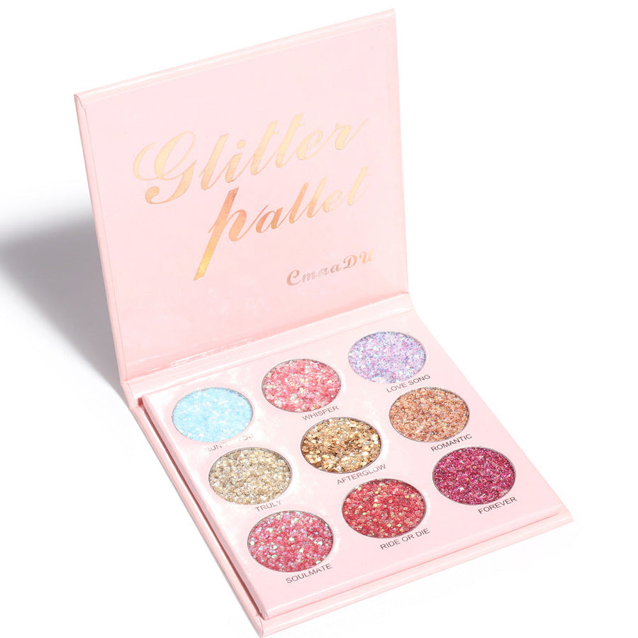 Glitter Eyeshadow Palette for Vivid Festival Looks