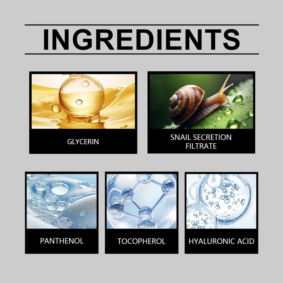 Snail Mucin Face Serum for Hydrated, Smooth-Looking Skin