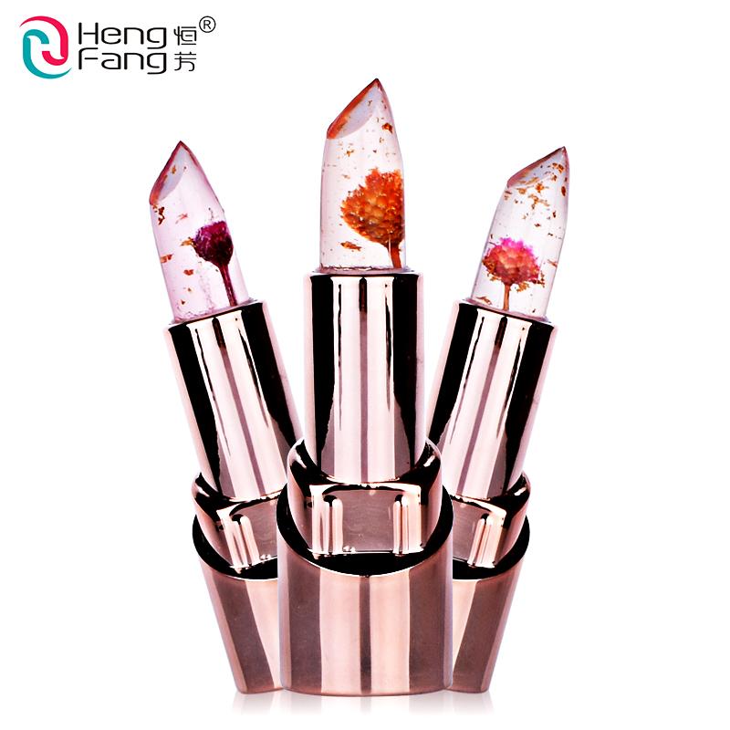 Temperature-Changing Flower Lip Balm for Moisturized Lips
