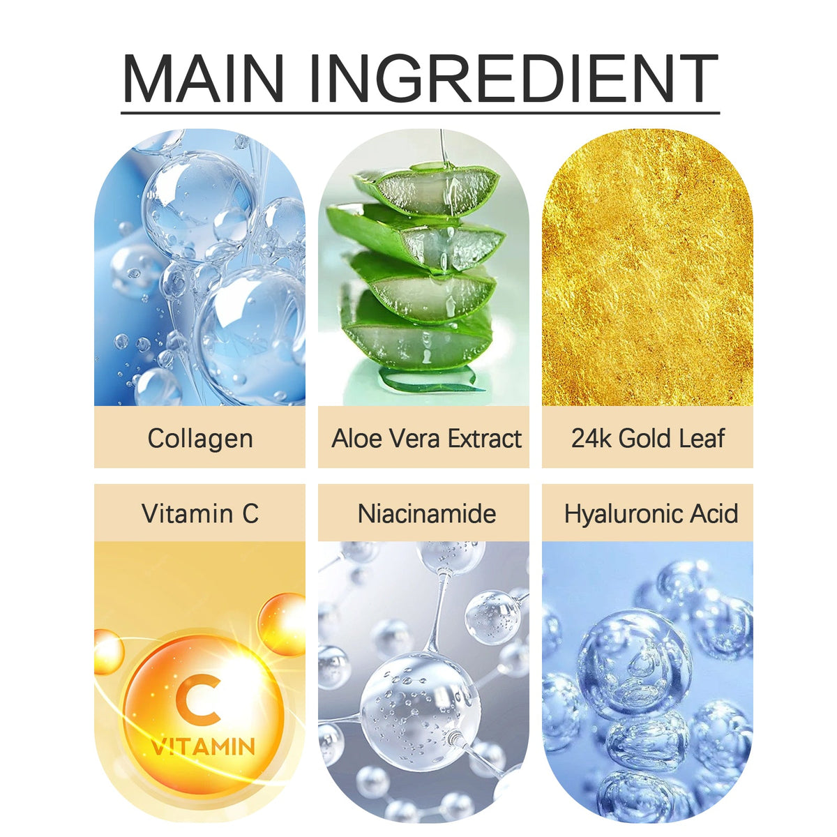 24K Gold Eye Masks for Puffy Eyes, Fine Lines & Moisture