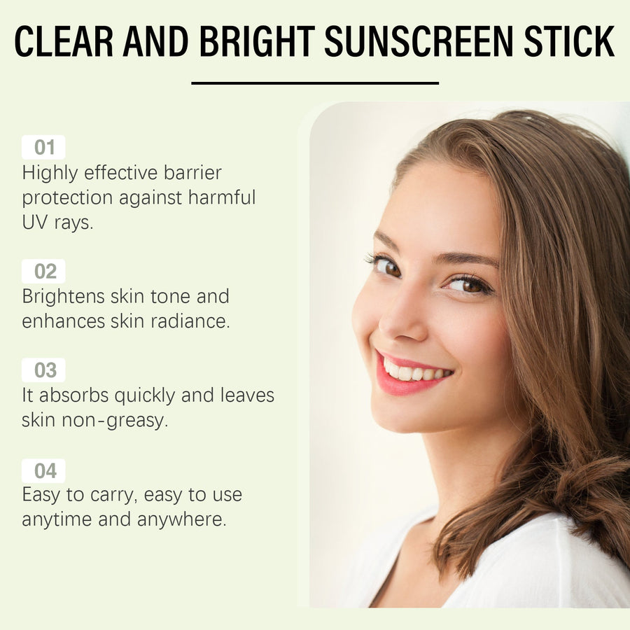 Clear Sunscreen Stick No White Cast Reapply On-Go