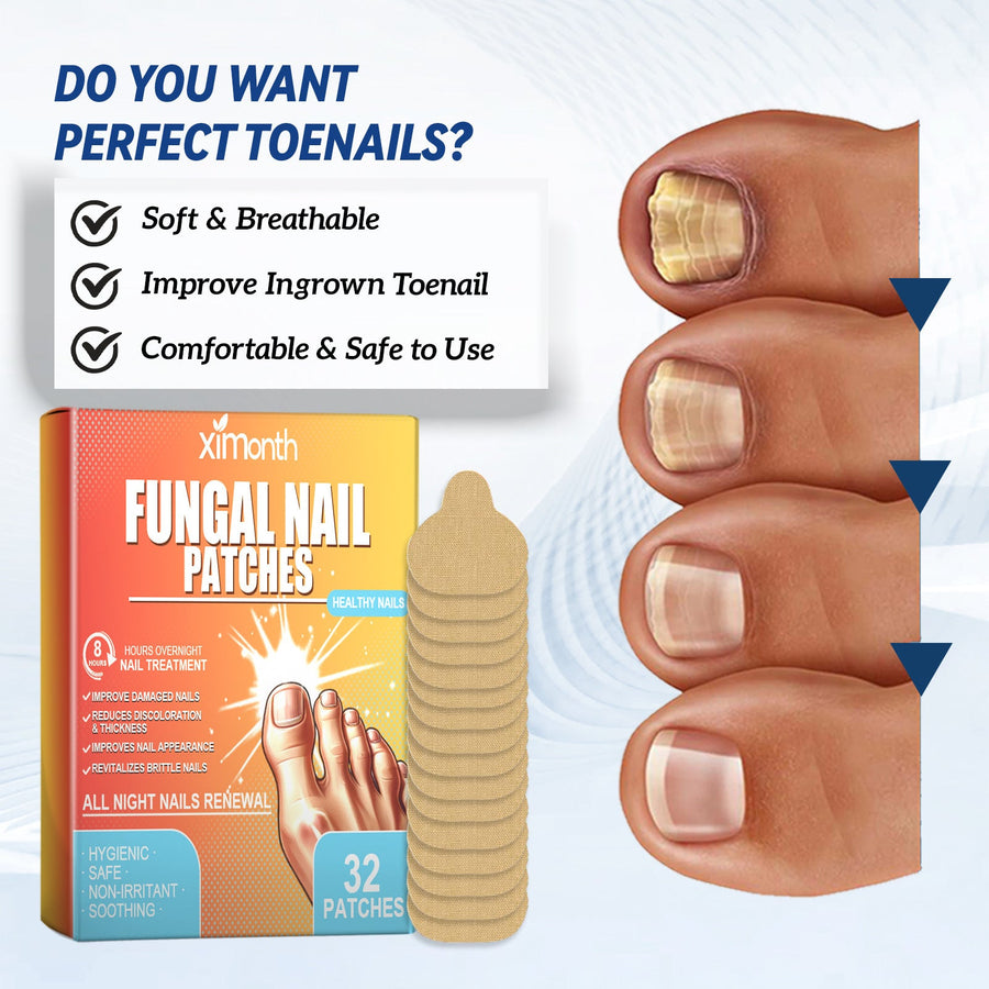 Fungal Nail Patches, Repair Thickening Gray Nail Rotten Nail