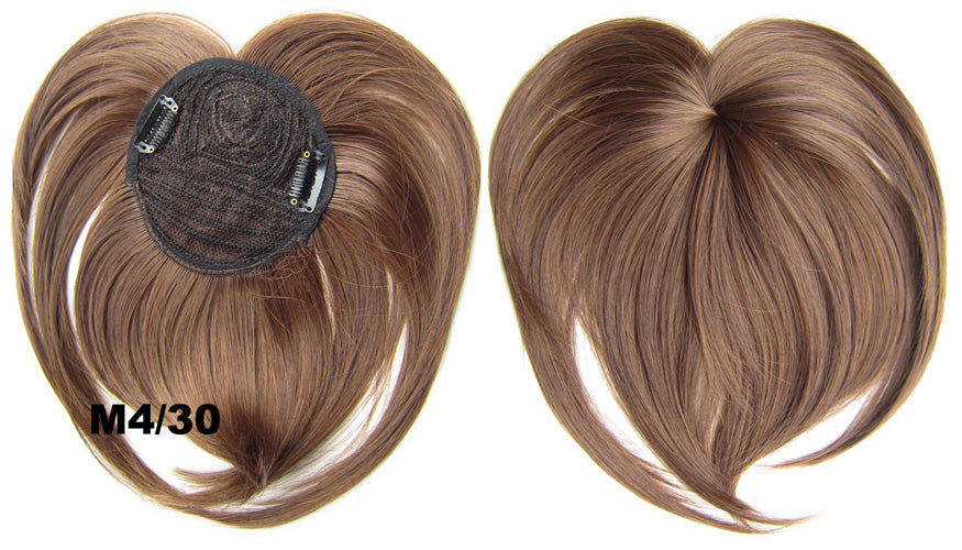 Clip In Bangs Synthetic — Blunt Fringe Hairpiece in 9+