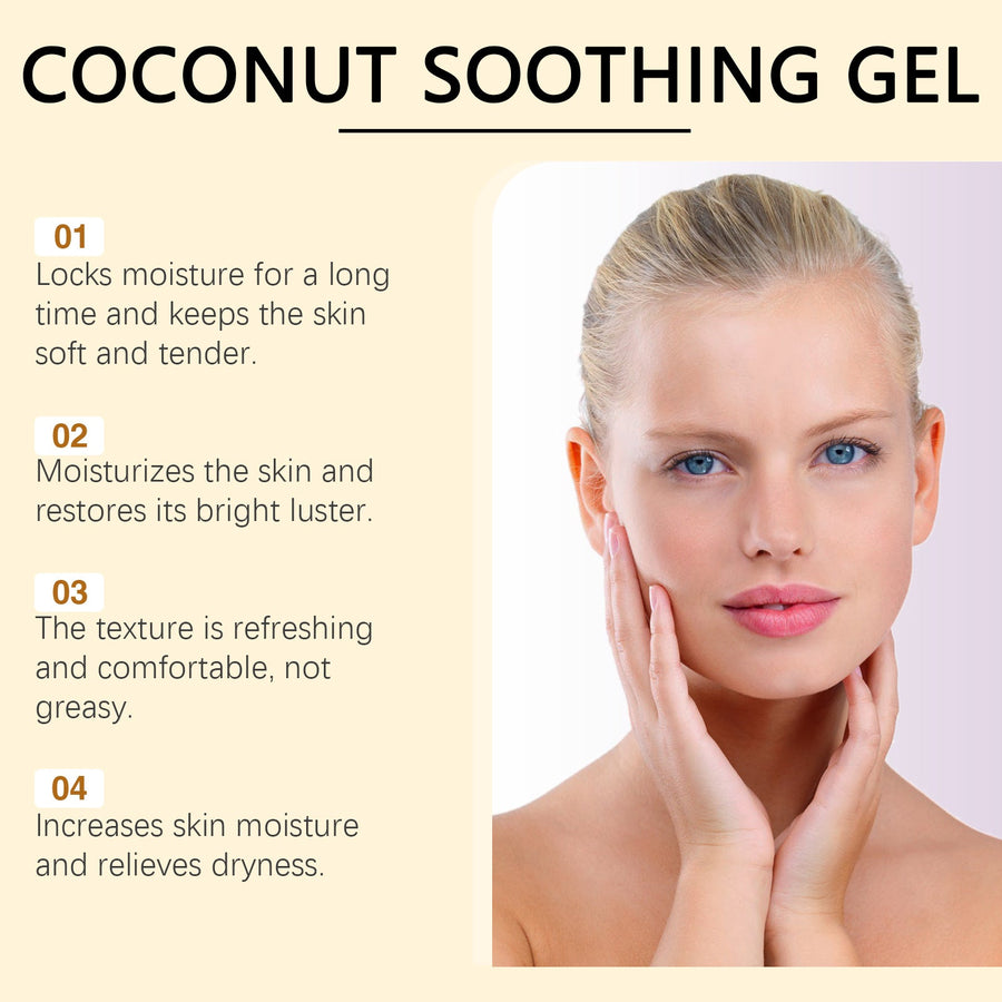 Coconut Hydrating Gel for Rough, Dry Facial Skin Care