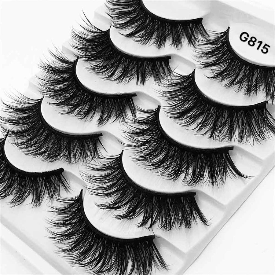 False Eyelashes: Dramatic 3D Volume, 5 Lash Styles