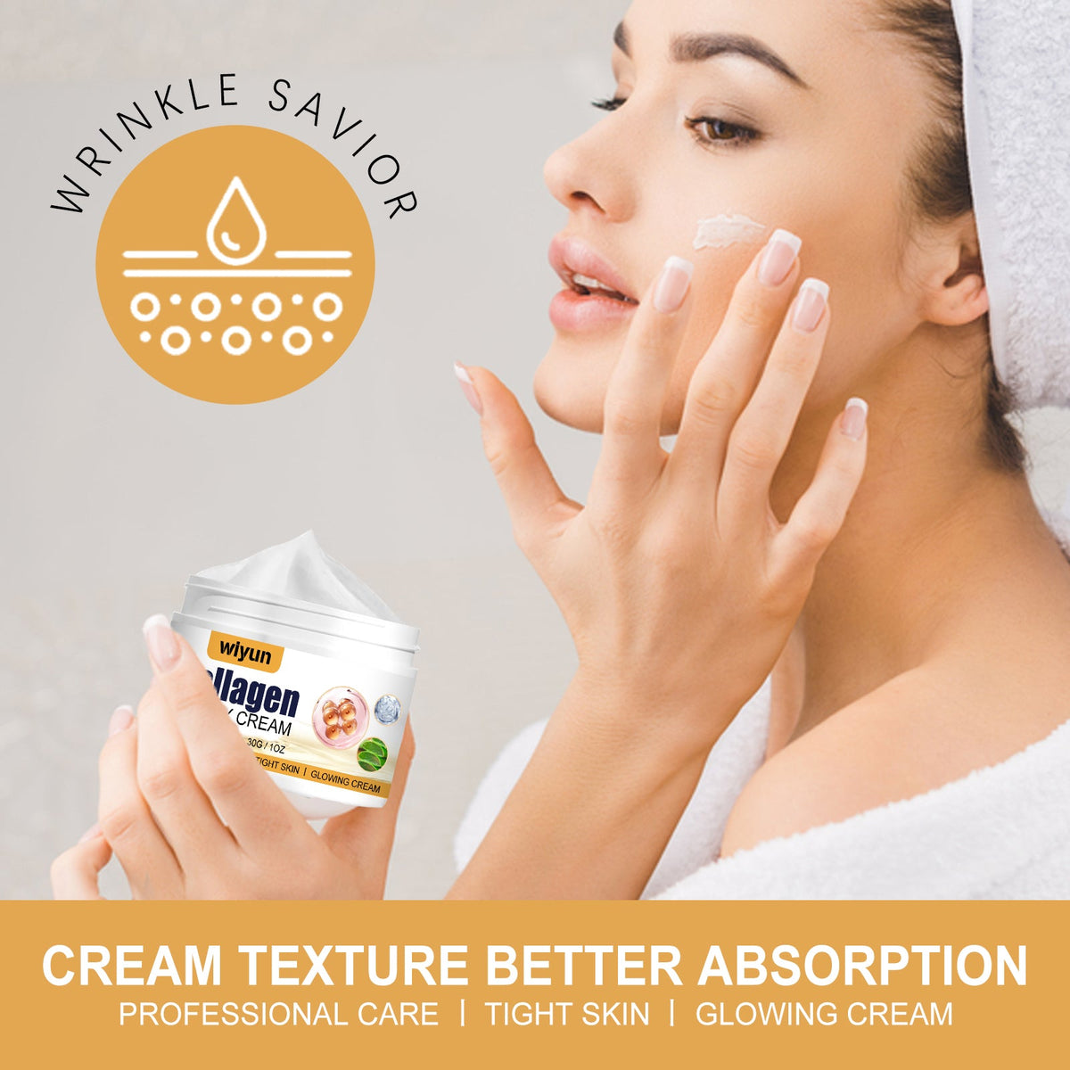 Collagen Firming Cream for Visibly Tighter, Glowing Skin