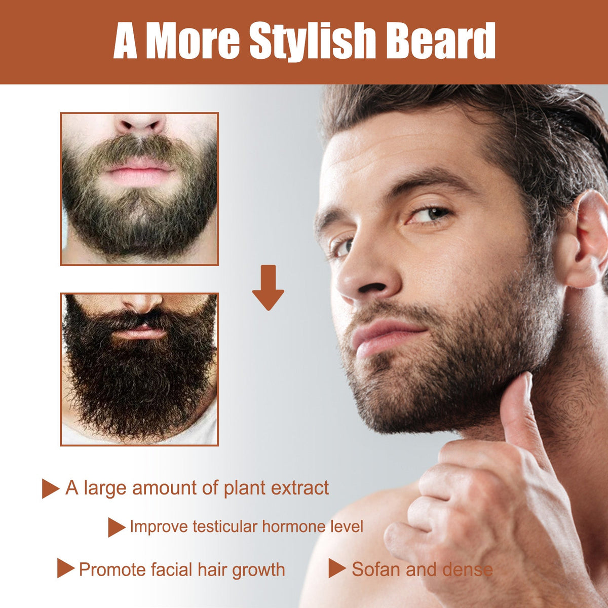 Facial Hair Serum — Thicker, Fuller Beard in 8 Weeks