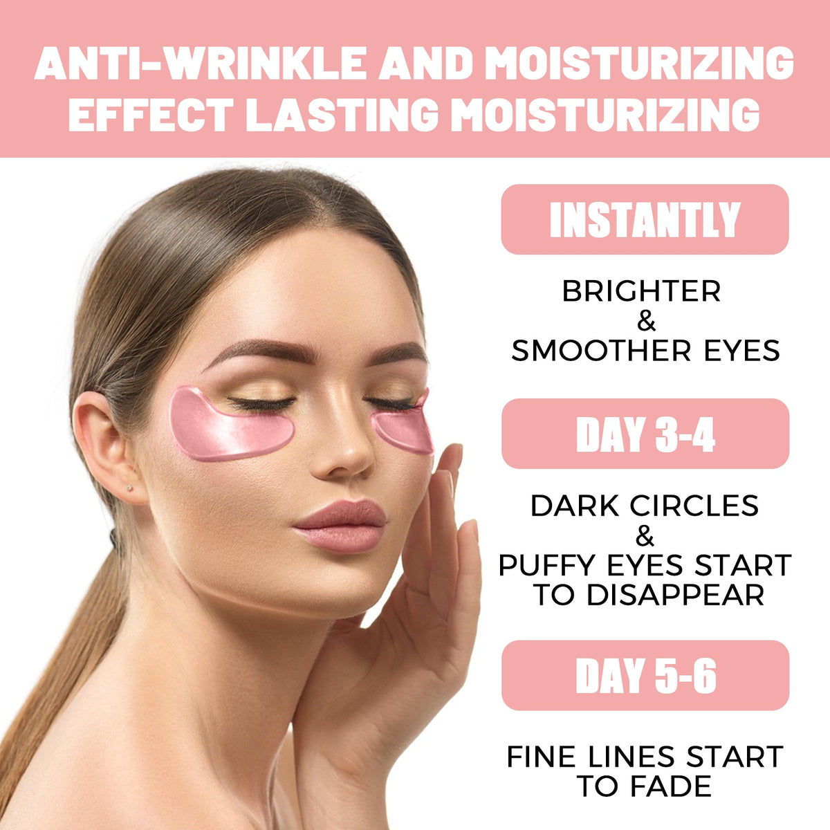 Rose Hydrogel Eye Mask 30 Pairs Dark Circle Patches