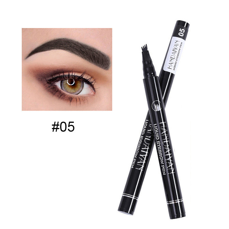 Four-Prong Eyebrow Pencil for Natural-Looking Brows