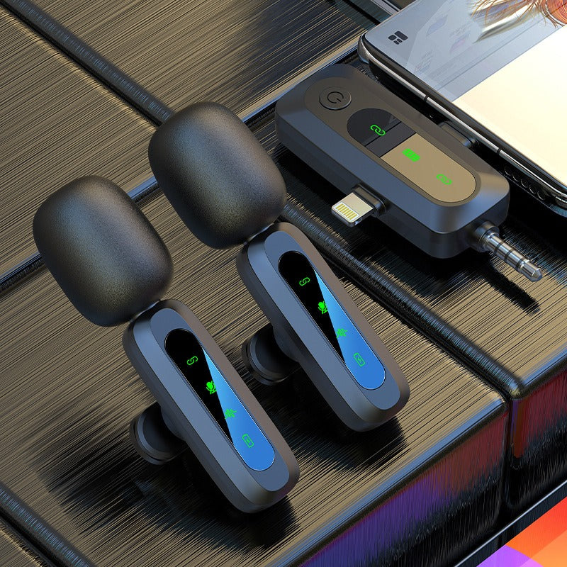 J3 Wireless Lavalier Mic — 3‑in‑1 Interface & Noise Reduction