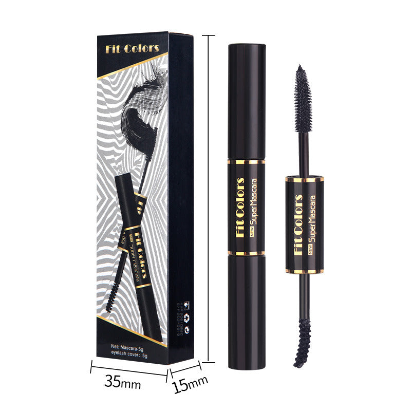 Double-Head Color Mascara for Bold, Curled Lashes