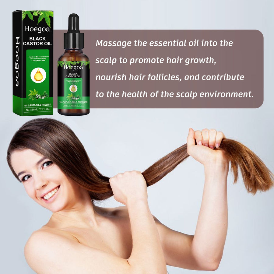 Black Castor Oil for Nourished, Stronger-Looking Hair