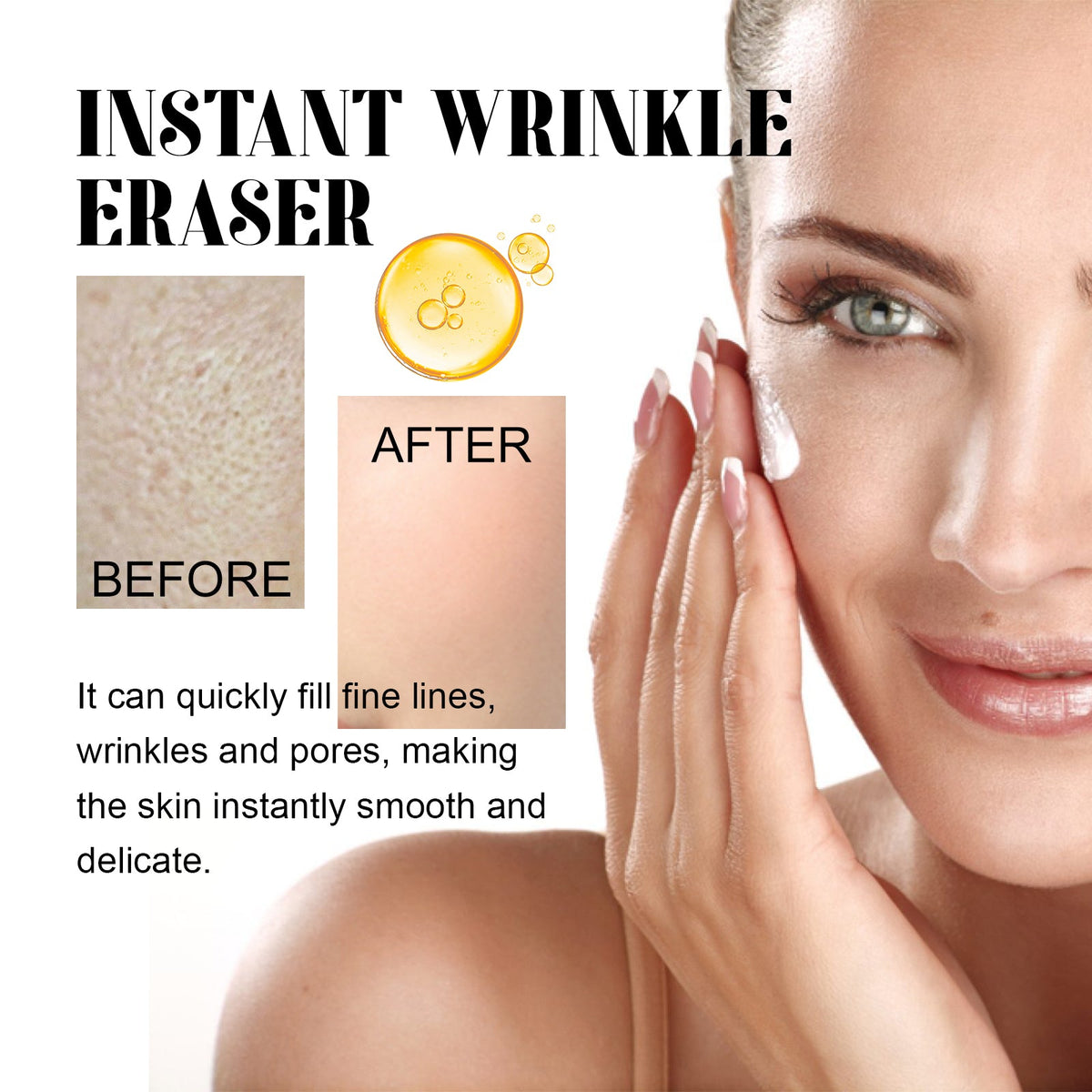 Instant Wrinkle Eraser, Hydrating Firming Elastic Moisturizi