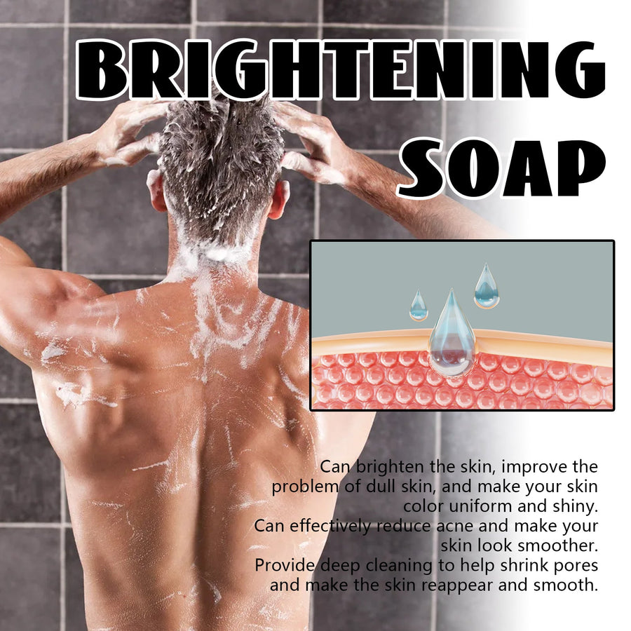 Charcoal Brightening Soap for Acne & Oily Skin Men