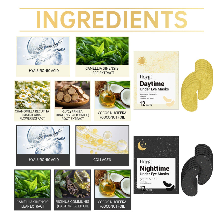 Day And Night Under-Eye Masks For Deep Skin Hydration