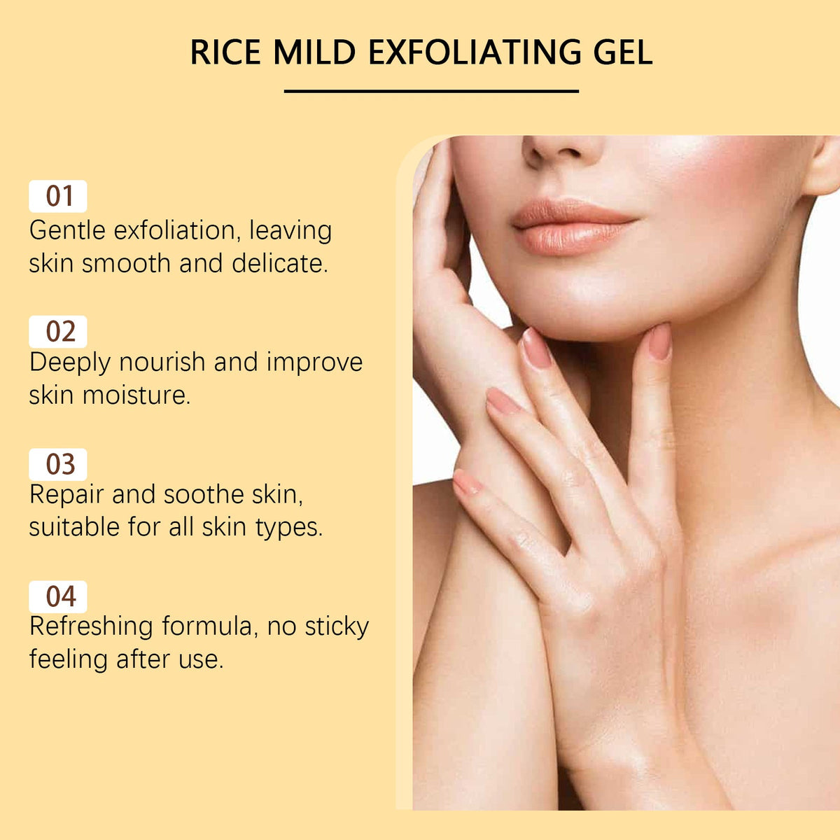 Rice Extract Face Cleansing Gel for Dull, Dry Skin