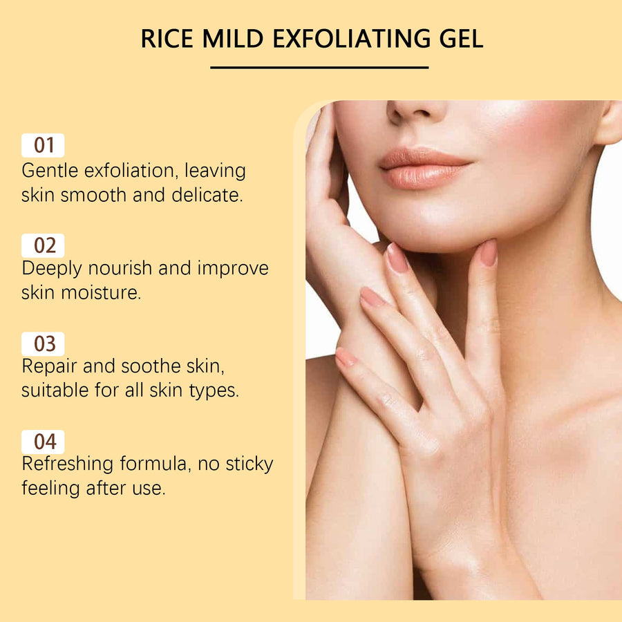 Rice Extract Face Cleansing Gel for Dull, Dry Skin