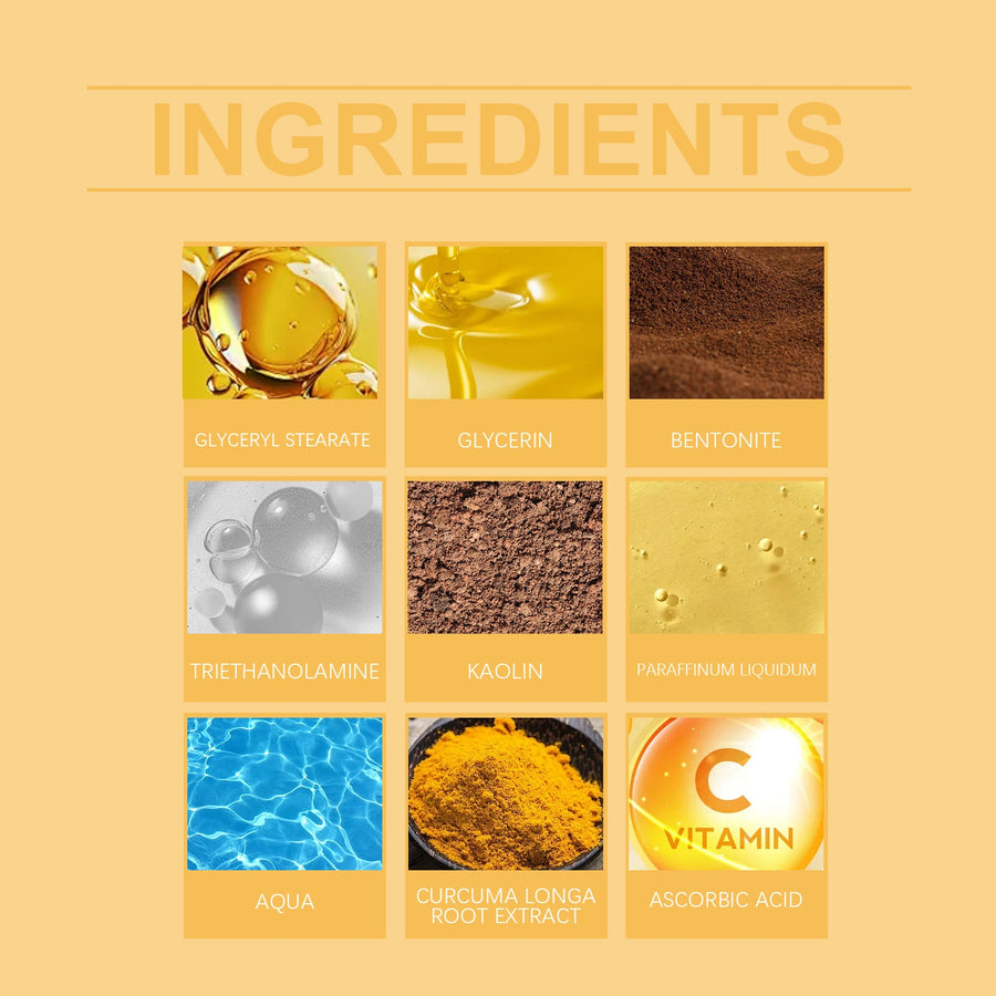 Turmeric Clay Mask — Vitamin C Brightening & Deep Pore