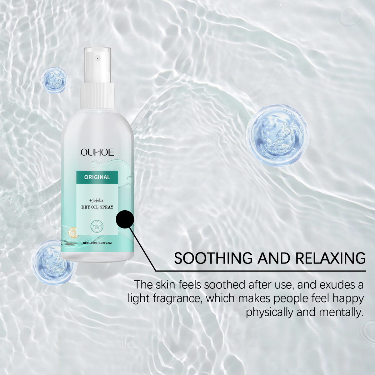 Moisturizing Body Oil Spray, Gentle Dry Skin Hydrating Body