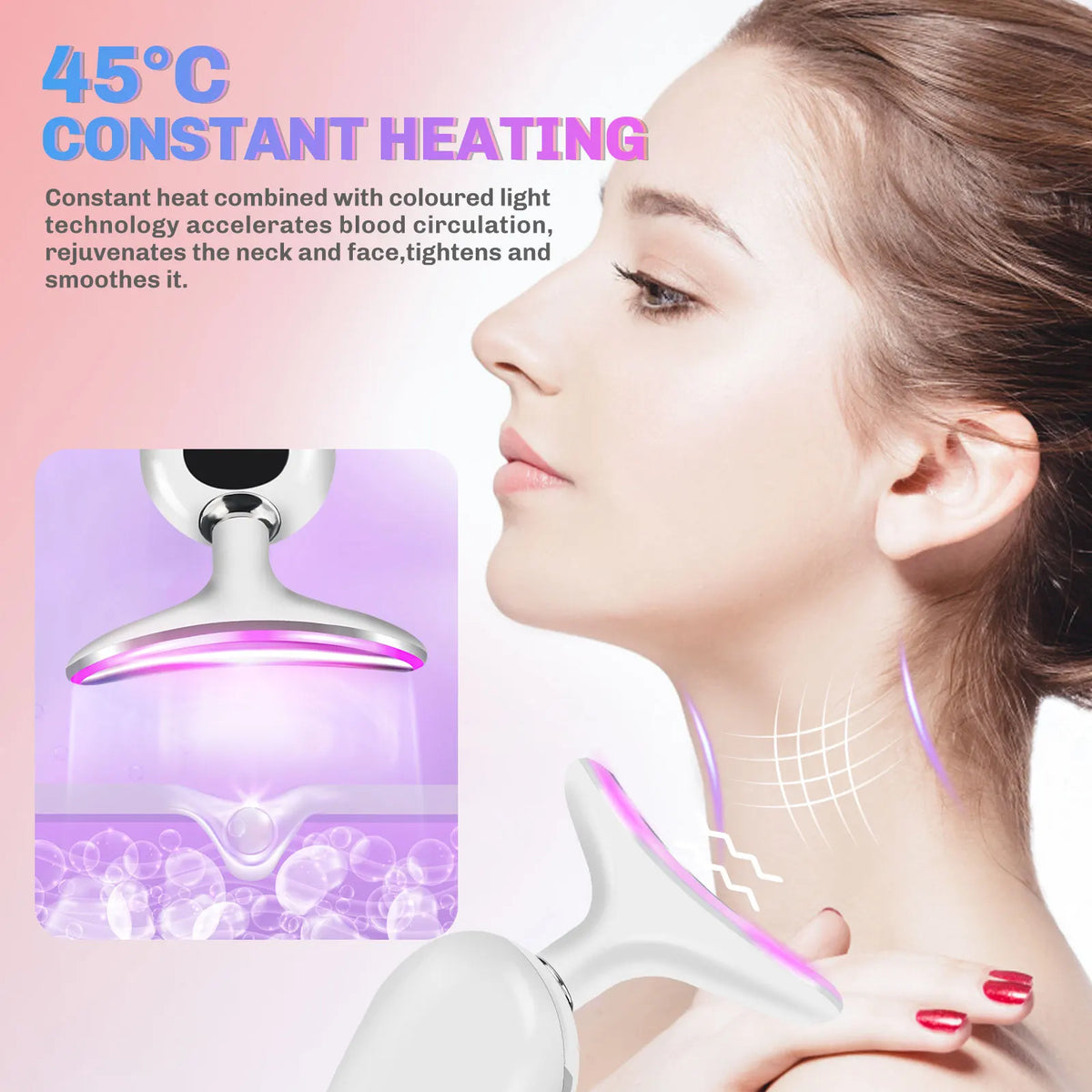LED & Vibration Facial Lifting Device — Firmer Skin in 4 Weeks