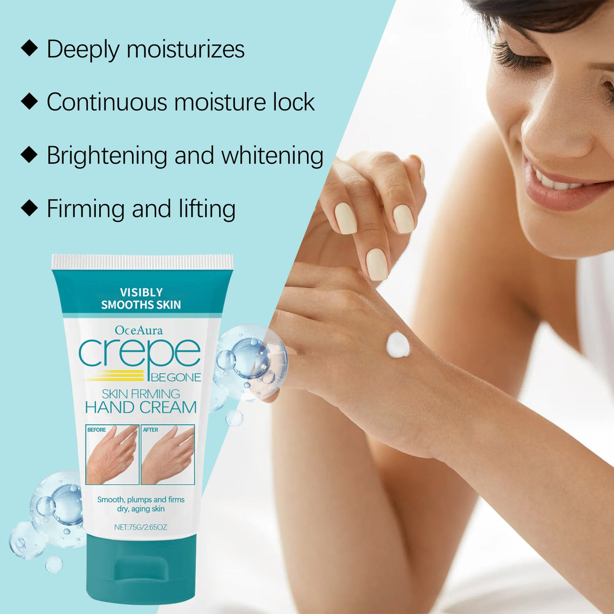 Firming Hand Cream for Crepey, Aging Hand Skin