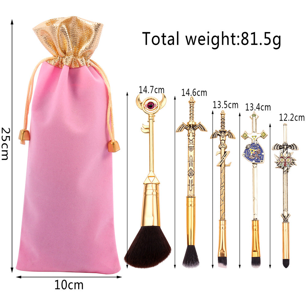 Legend of Zelda Makeup Brush Set – 5 Iconic Weapon Brushes