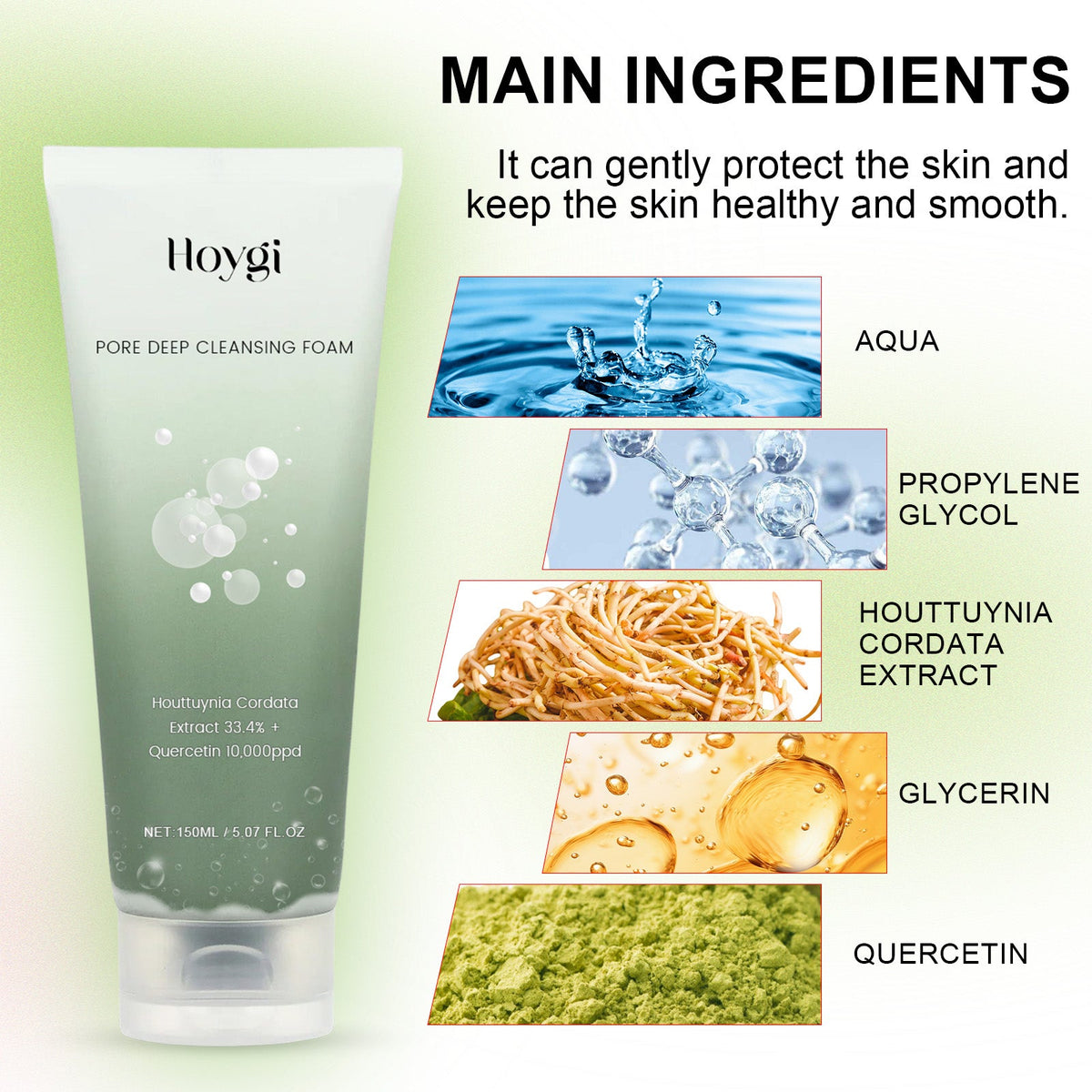 Houttuynia Pore Cleansing Foam for Oily Acne-Prone Skin