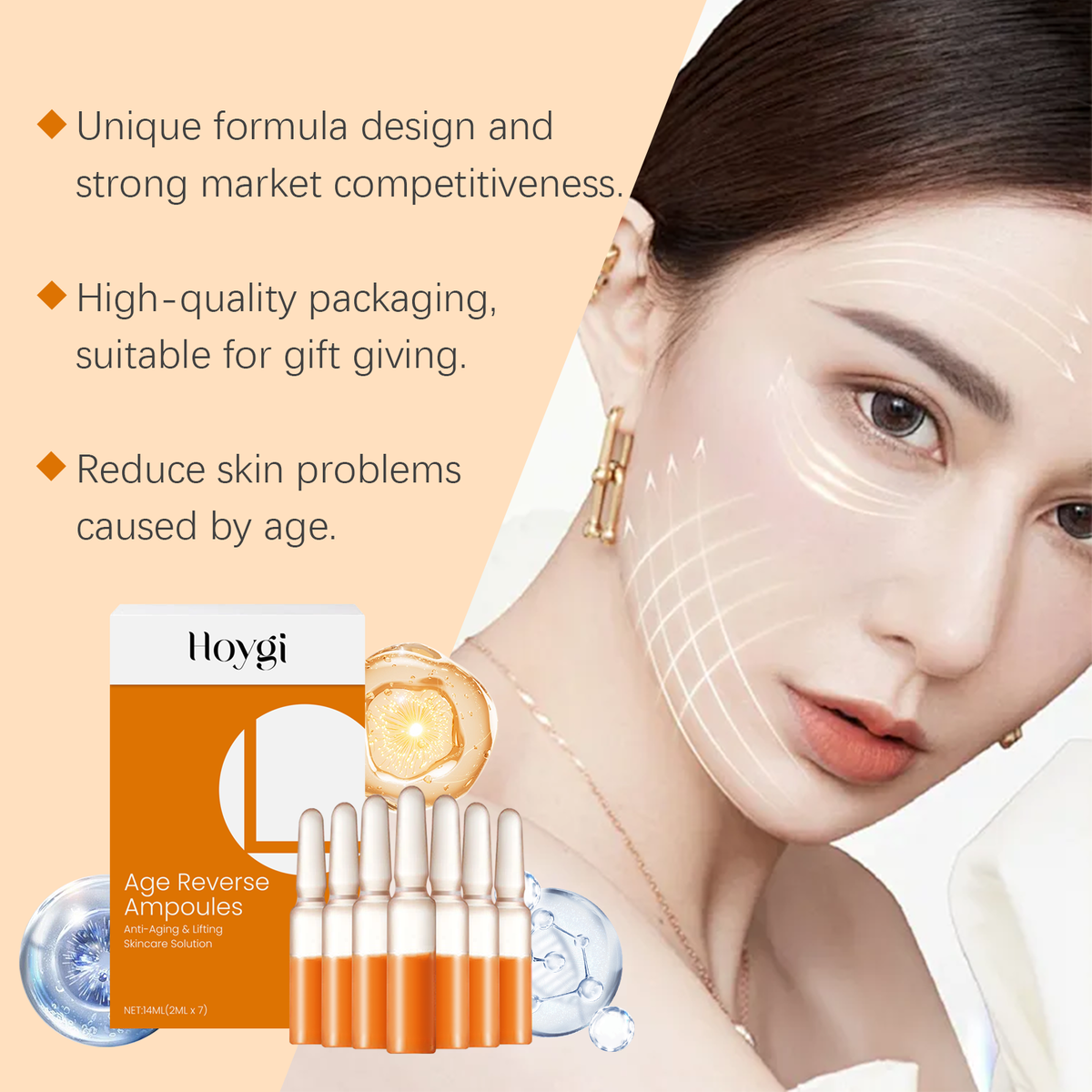 Astaxanthin Ampoule Serum for Facial Elasticity & Lift