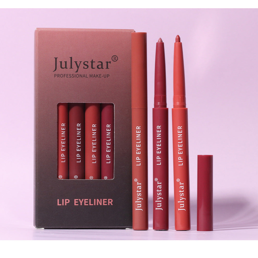 Six-Piece Lip Liner Set for Precise Matte Definition