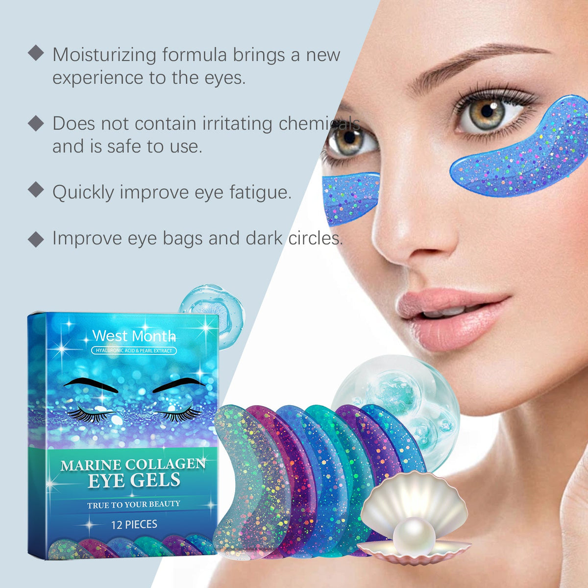 Hydrogel Eye Mask Patches for Dark Circles & Fine Lines