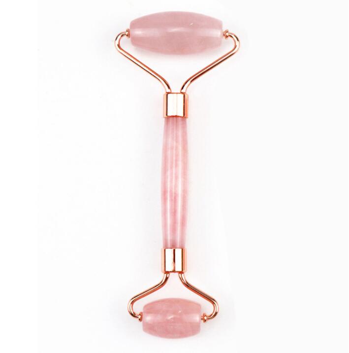 Rose Quartz Facial Roller & Gua Sha Kit — Lift & De-Puff
