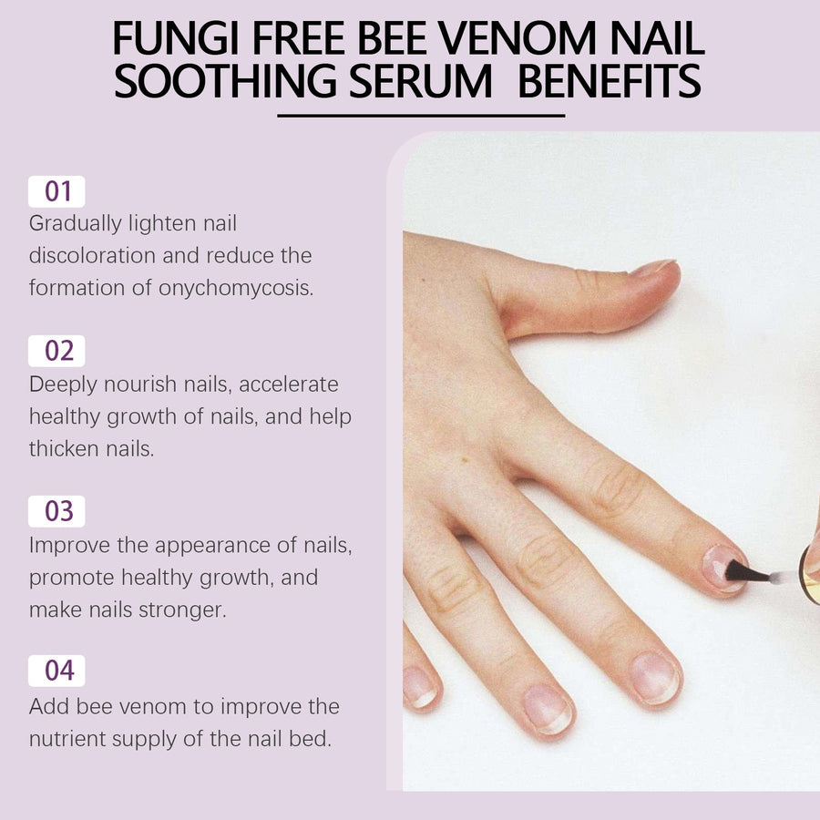 Bee Venom Nail Serum for Thick, Discolored Nails