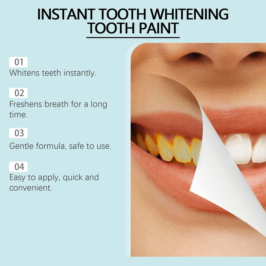 Instant Whitening Tooth Paint — Whiter Smile in 10 Seconds
