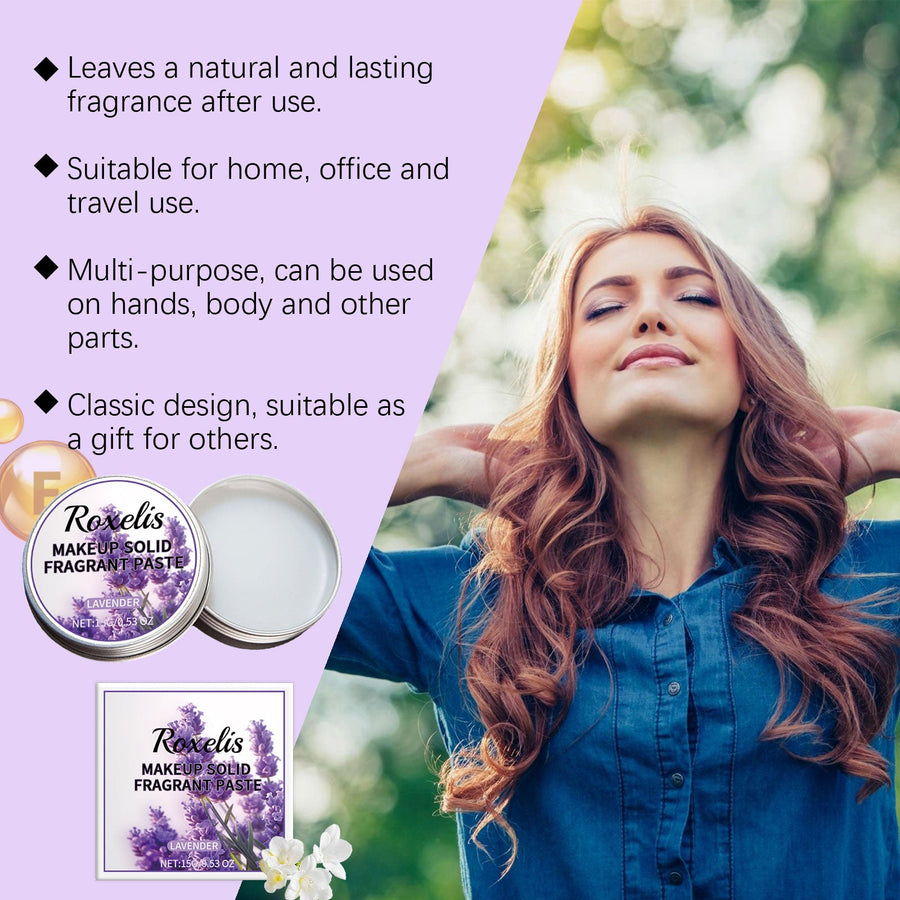 Solid Lavender Fragrance Balm for Natural Portable Calm