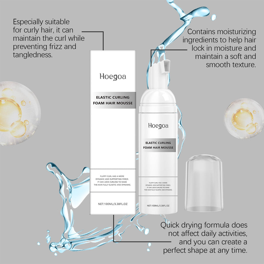Hair Styling Mousse for Lightweight Curl Definition