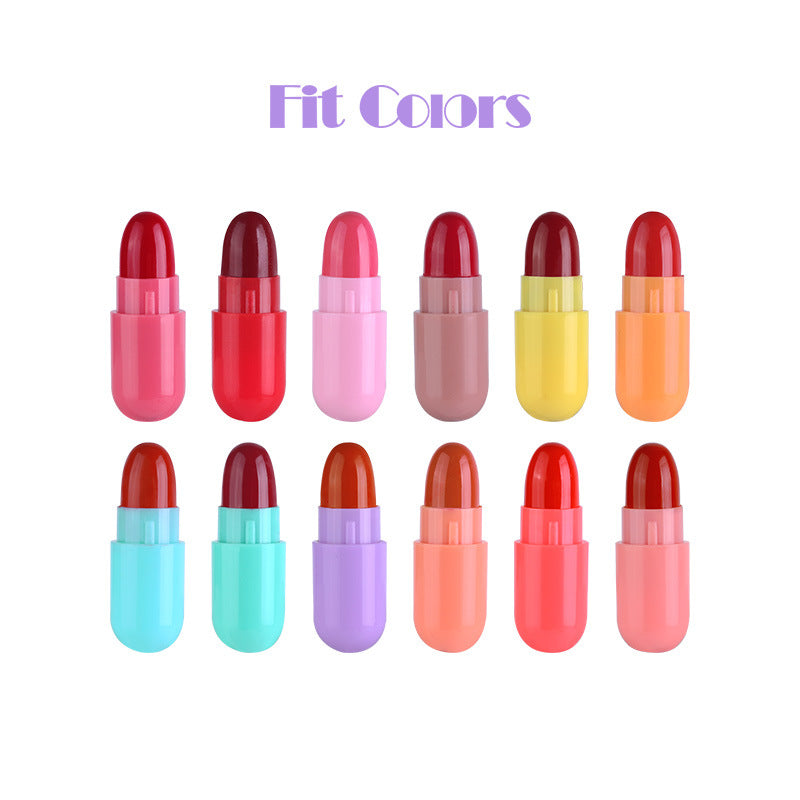 Mini Matte Lipstick Set: 12 Portable Velvet Shades