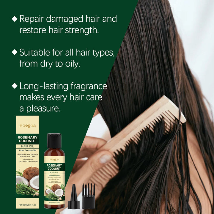 Rosemary Coconut Hair Oil for Dry Hair & Scalp Care