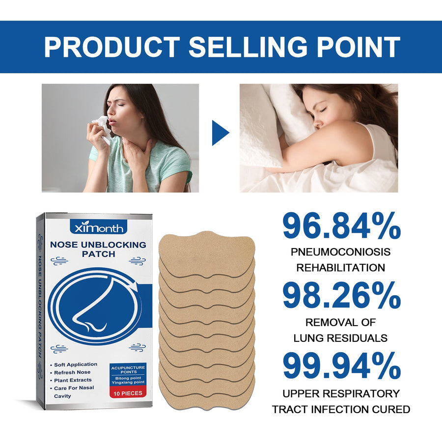 Nasal Breathing Patch — Acupoint Relief for Snoring