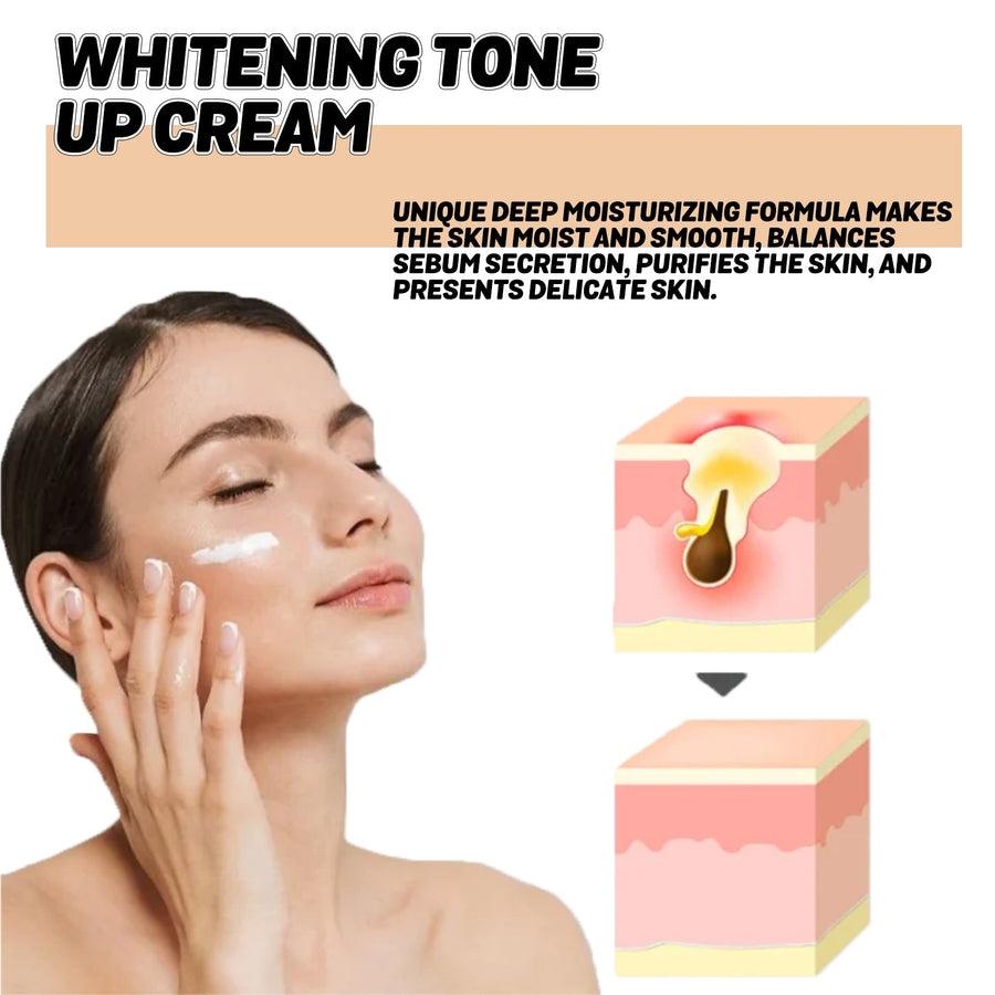 Whitening Tone Up Cream for Dark Spots & Uneven Skin