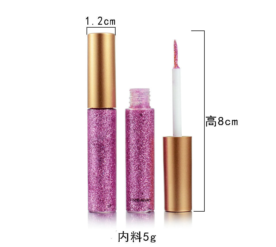 Glitter Liquid Eyeliner Set: 10 Vibrant Eye Shades