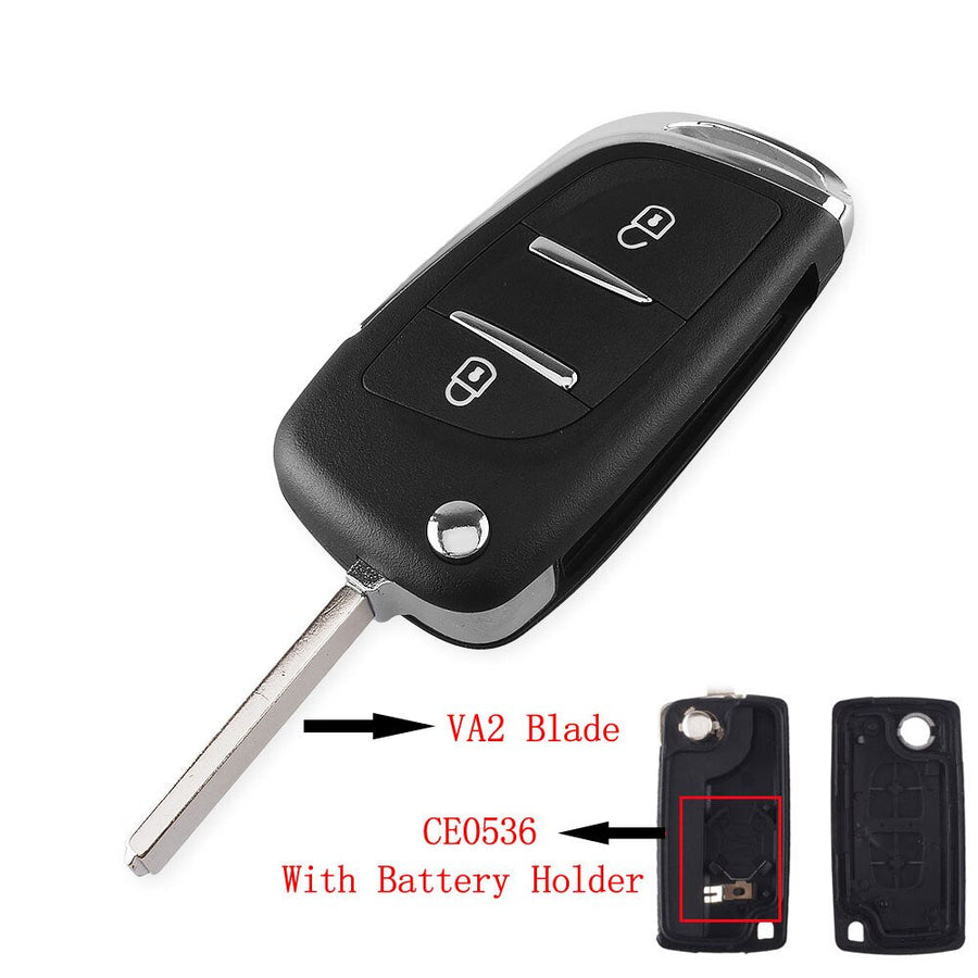 Flip Key Shell for Peugeot/Citroën — DIY Repair Kit