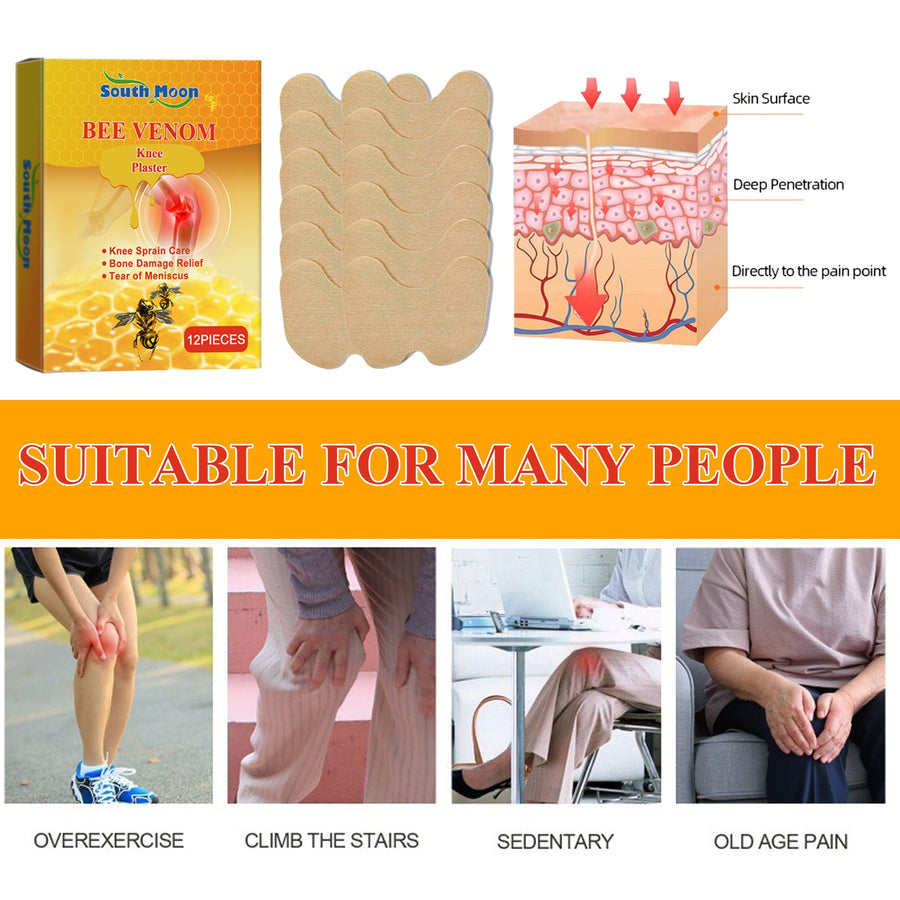 Bee Venom Knee Joint Patches — Multi‑Condition Pain Relief