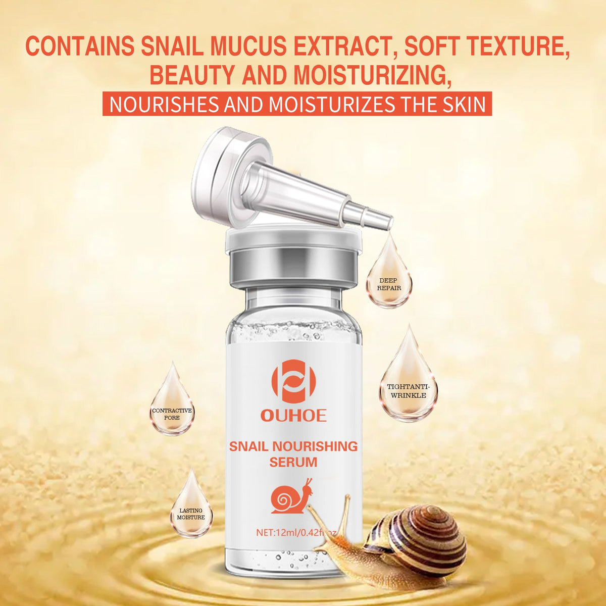 Snail Nourishing Repair Essence – Pimple Treatment & Scar