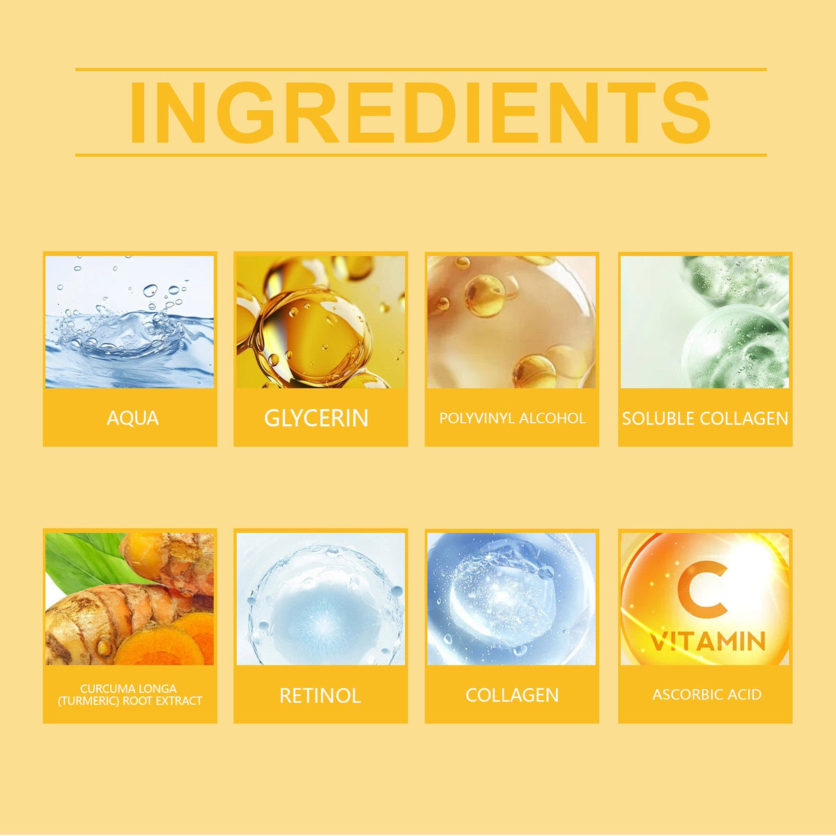 Turmeric Collagen Peel-Off Mask With Gold Brush Applicator