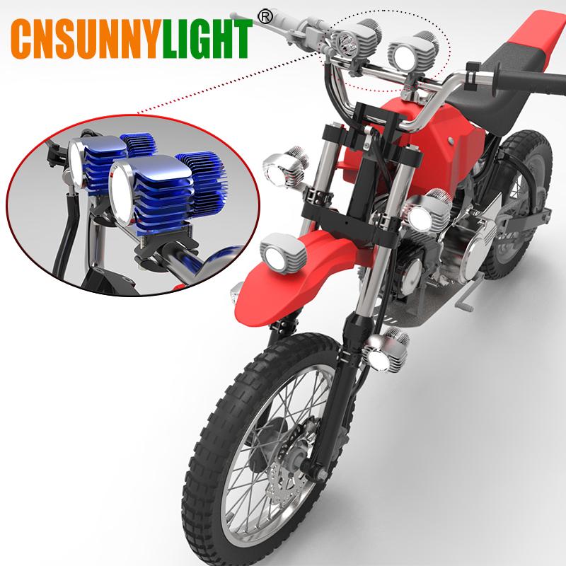 Motorcycle LED Headlight Spotlight — 2,700 Lumens