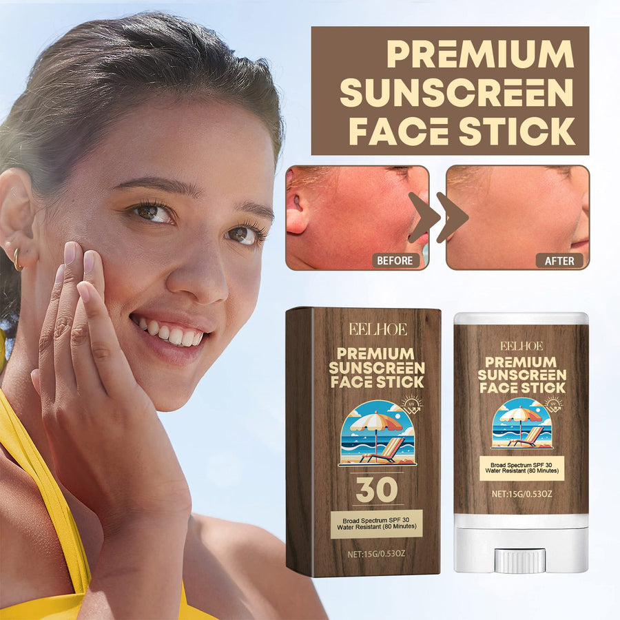 SPF 30 Sunscreen Stick for Face - Sweatproof Sun Stick