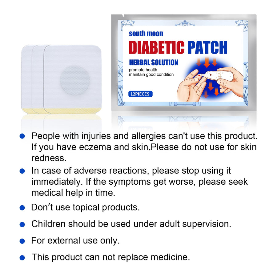 South Moon Diabetic Patch — Herbal Blood Sugar Control, 12